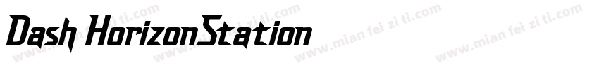 Dash HorizonStation字体转换